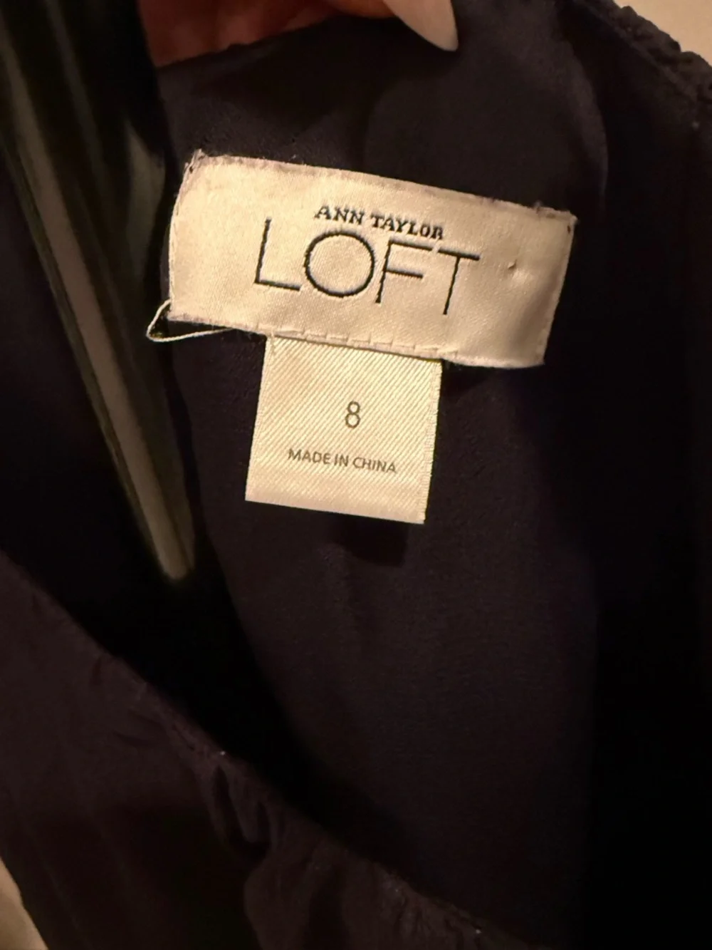 LOFT Black Ruffle-Sleeve Mini Dress - Picture 6 of 6